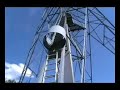 Climbing the Motala radio tower (one of two towers).