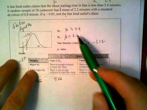 how to calculate t test by hand