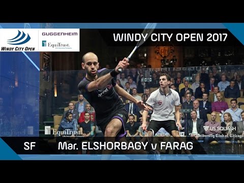 Squash: Mar. ElShorbagy v Farag - Windy City Open 2017 SF Highlights