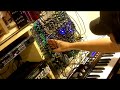 I am using the new Lexan Modular which has all the current Products. CV ARPEGGIATOR, DIODE VCF, BLUE ZTVCO, ASTEROID BD, NOISE &LHWF, RED VCO, SLEW LFO, LM4250 VCF, AND FUZZY WILLOW. The AKAI MINIAK HAS A PHRASE RECORDER, IT Records even loose playing. I love it. No hands action near the end of the video. I recorded that phrase before the jam.