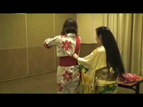 how to tie a yukata belt