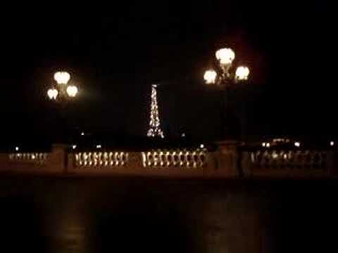 Eiffel Tower Lit Up
