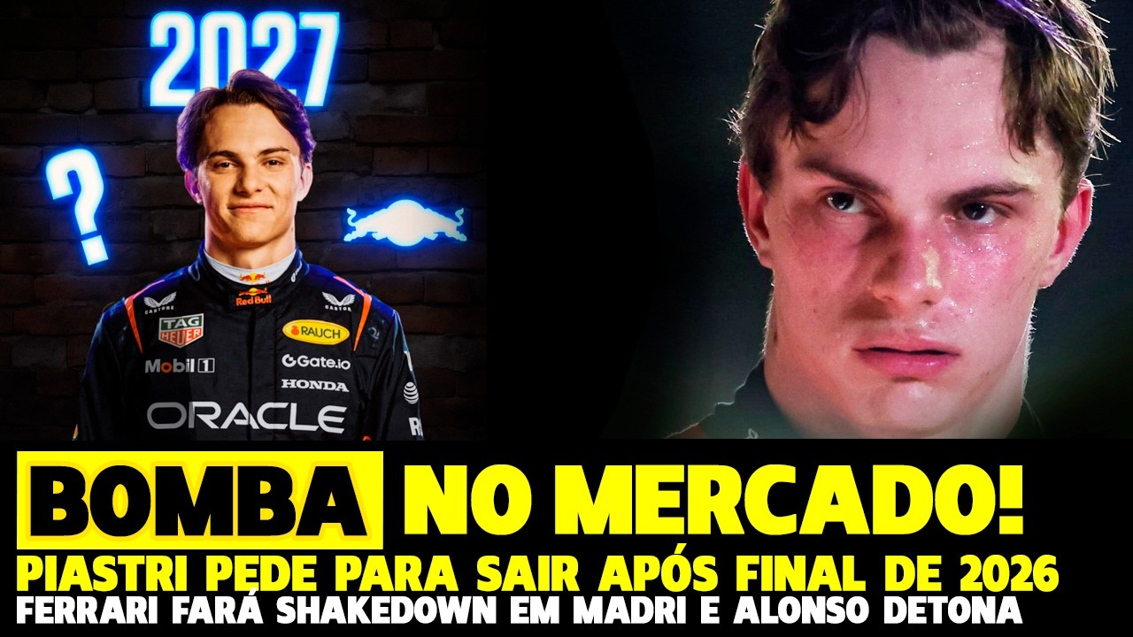 🚨BOMBA: PIASTRI PEDE PARA SAIR DA MCLAREN! VEM VERSTAPPEN? FERRARI FAZ SHAKEDOWN | FÓRMULA 1