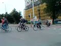 Crossing a large road junction Groningen by bike