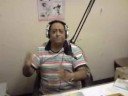 Manjit Singh enjoying himself in the Akash radio studios Manjit Singh enjoying himself in the Akash radio studios