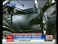 Persecución y tiroteo en San Martín: 2 delincuentes muertos y otros tres resultaron heridos, cuando el auto en el que circulaban chocó contra el paredón de una fábrica en momentos en que eran perseguidos por efectivos de la Policia bonaerense infob.ae