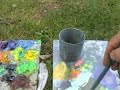 Esapalion Bridge, France.Oil painting En Plein Air - Part  2