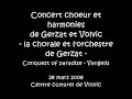 concert choeur et harmonies de volvic et gerzat - 28 mars 2008 - centre culturel de volvic - conquest of paradise, vangelis