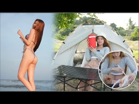 Dựng Lều Cắm Trại Làm Gà Nướng Cùng Vân Anh