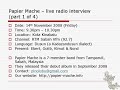 Papier Mache - RTM Sabah Vfm interview - 14 Nov 2008 (part 1/4)