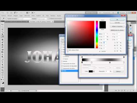 Tutorial Photoshop: Texto Plateado o Metalico