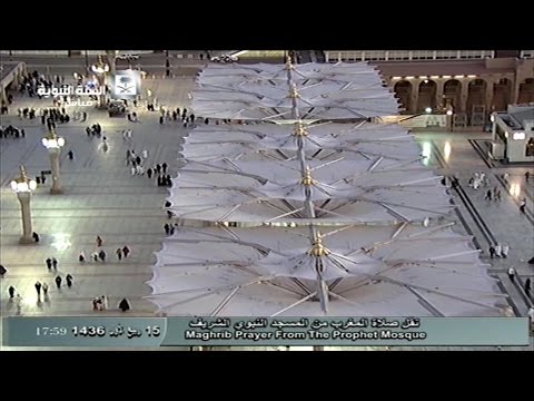صلاة المغرب المسجد النبوي 1436.03.15ه