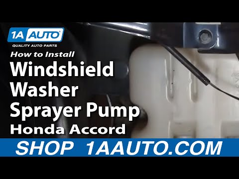 how to drain windshield washer fluid honda accord
