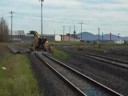 excavator working on the standard gauge line excavator working on the standard gauge line