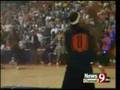 Syracuse Orangemen Basketball Backboard Breaking Slam Dunk