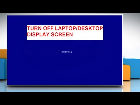 how to turn display off windows 8