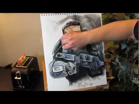 how to draw master chief