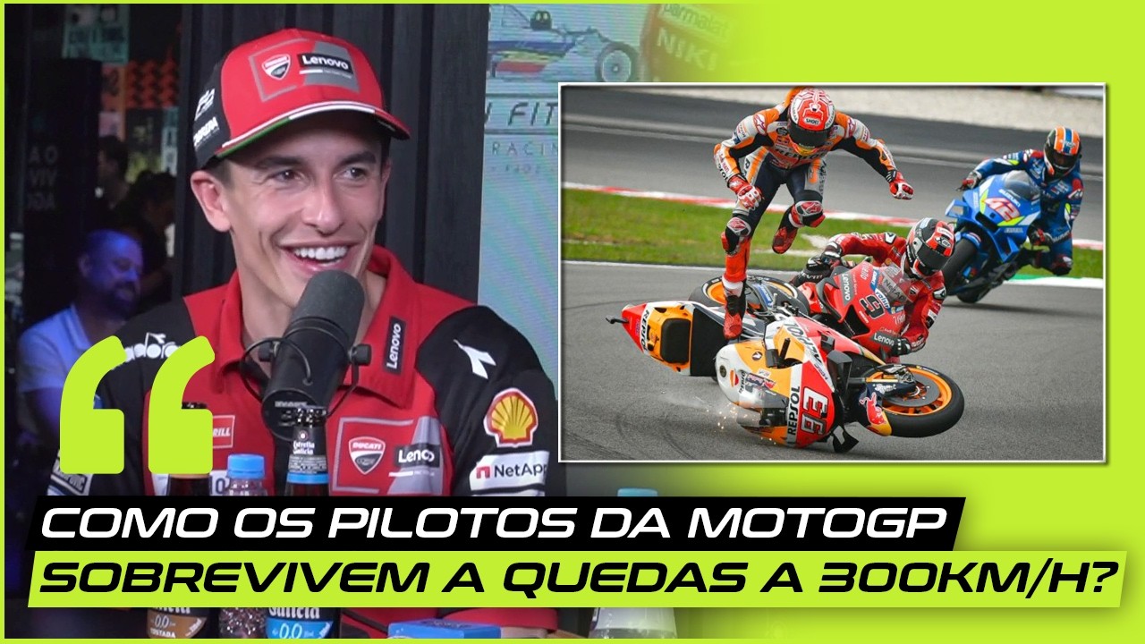 Marc Márquez e Diogo Moreira falam sobre quedas e a segurança na MotoGP #motogp #cortes #pelaspistas