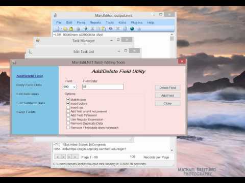 MarcEdit 5.9 -- Chaining task lists together