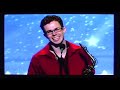 Andrew Beal performing on America's Got Talent