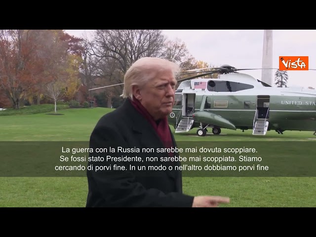 Trump: Il piano di pace proposto per l'Ucraina non è l'offerta finale