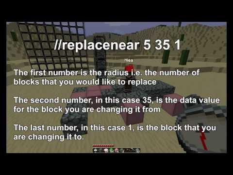 how to drain water in minecraft with worldedit