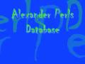 Alexander Perls Database