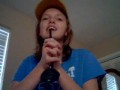 my niece sings u belong with me on my webcam