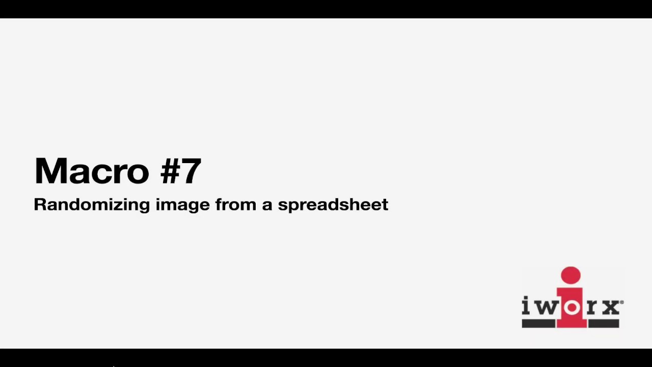 Macro 7: Randomize images from a spreadsheet