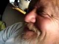 Outsider painter Fred Griffing parked.