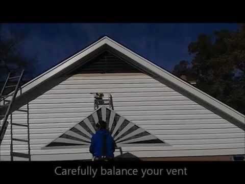 how to install a gable vent