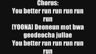 Run Devil Run - SNSD Lyrics.