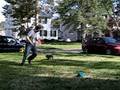 Moose, Matt & Puppy Frisbie