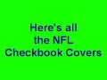 NFL Leather Checkbook Covers