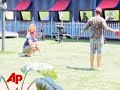 Raw Video: Quake Strikes Set of \