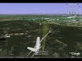NTSB UA93 flight animation on Google Earth NTSB UA93 flight animation on Google Earth