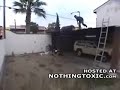 the mexican jackass \"the barrel stunt\"