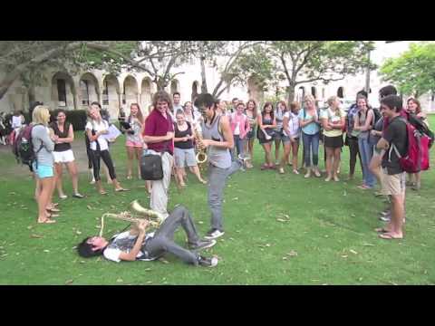 Sexy Sax Man takes on UQ - Careless Whisper