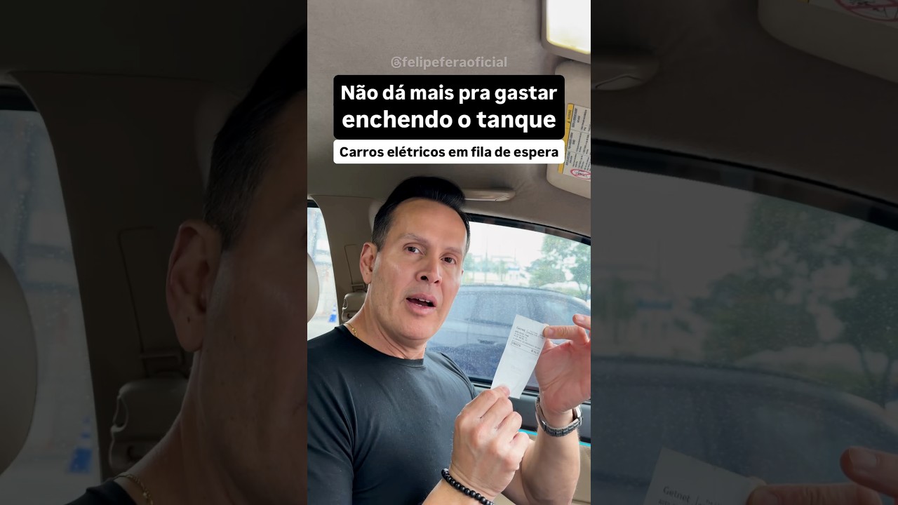 Não dá mais pra gastar enchendo o tanque. Carros elétricos em fila de espera.