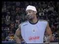 James White does a between the legs dunk from the free throw