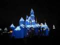 Winter Castle Lights on Sleeping Beauty Castle at Disneyland