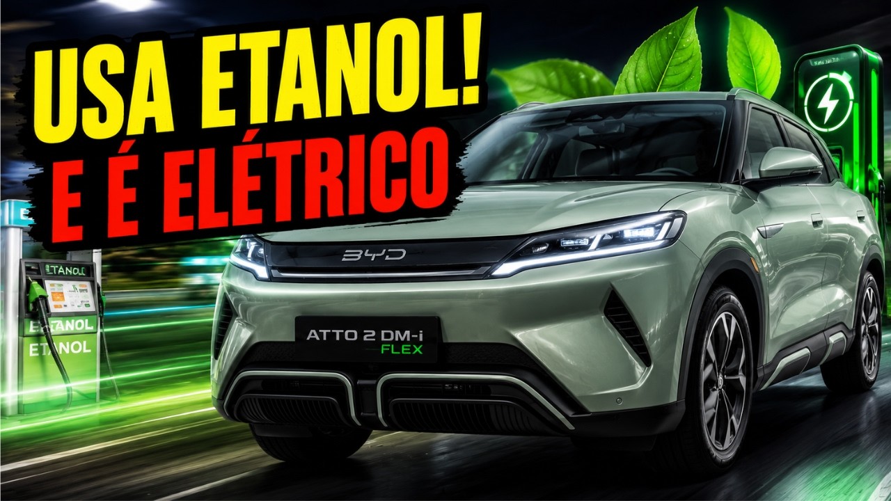 A BYD ENLOUQUECEU! SUV Faz 1.045 km e Usa Etanol, Gasolina e Eletricidade!