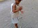 Nathan playing on dirt