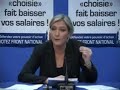 le 15/1/08 marine le pen commente une recommandation de la commission pr�sid�e par jacques attali (dite 