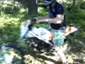 honda mt5 crossing the woods in sweden