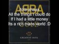 abba money money money with lyrics