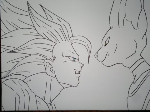 how to draw goku as a super saiyan 3