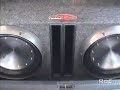 Two Rockford Fosgate 15\" T2 Subwoofers Beatin