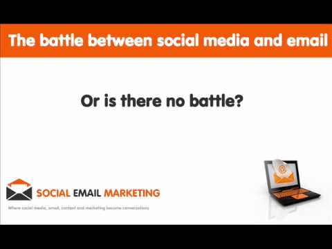 The battle between social media and email