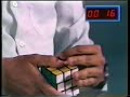 TV Raman (TV Raman) solving Rubik's cube in 24 seconds. TV Raman is visually handicapped. The cube is braille cube